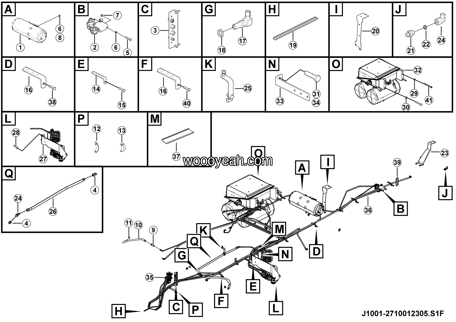 LGMG Off-Highway Dump Truck 2024 - Service barke assembly - J1001-2710012305.S1F