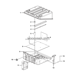 LGMG Off-Highway Dump Truck 2023 - Battery box assembly - J1001-2710012335.S1A