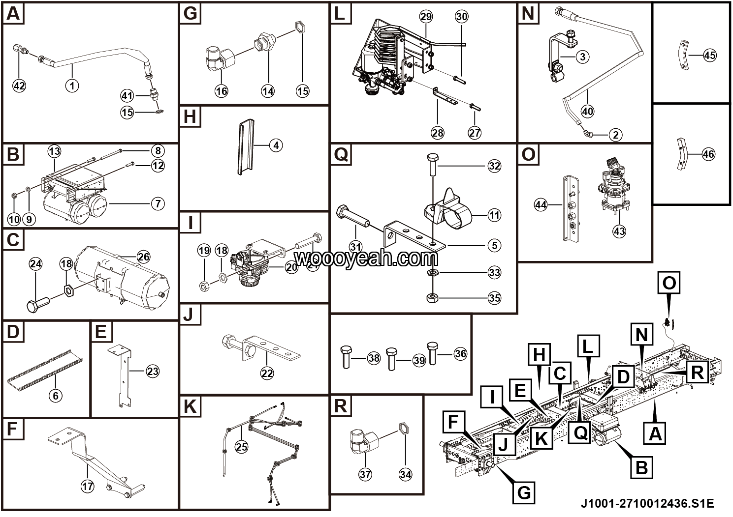 LGMG Off-Highway Dump Truck 2024 - Service brake assembly - J1001-2710012436.S1E