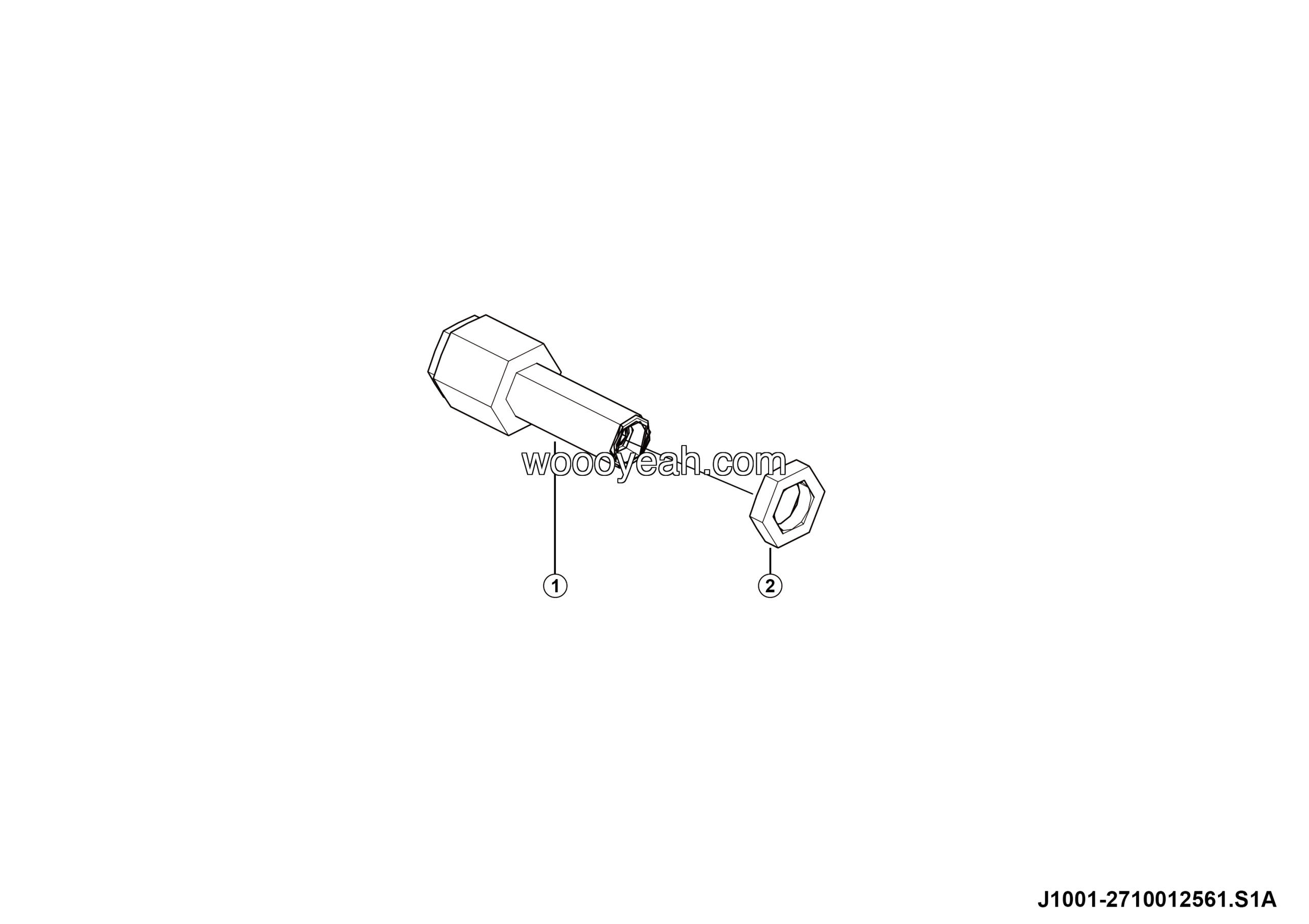 LGMG Off-Highway Dump Truck 2024 - Bulkhead coupling assy - J1001-2710012561.S1A