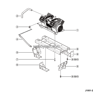 LGMG Off-Highway Dump Truck 2023 - Air compressor assy - J1001-2710012571.S1A