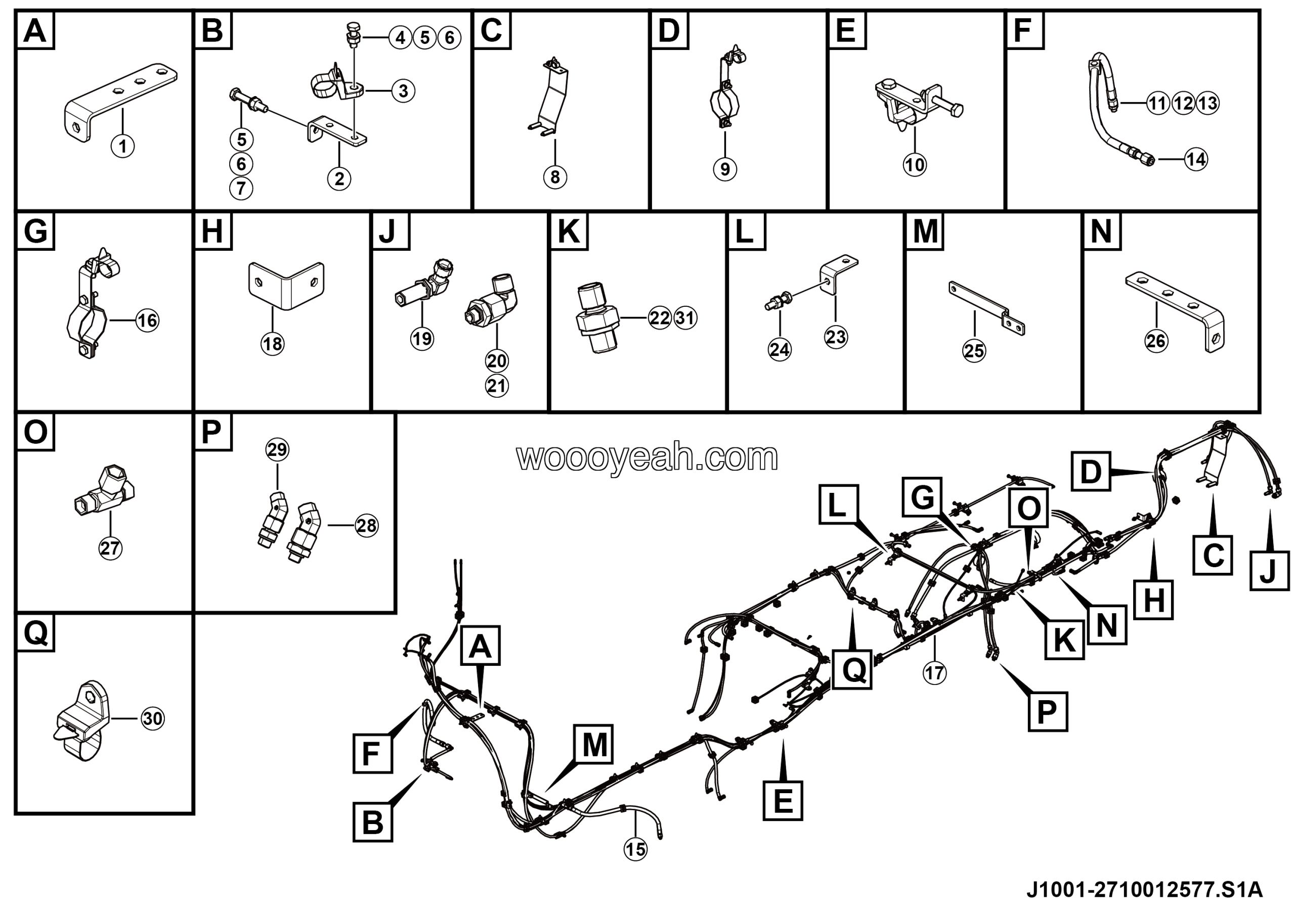LGMG Off-Highway Dump Truck 2023 - Accessory assy for driving - J1001-2710012577.S1A