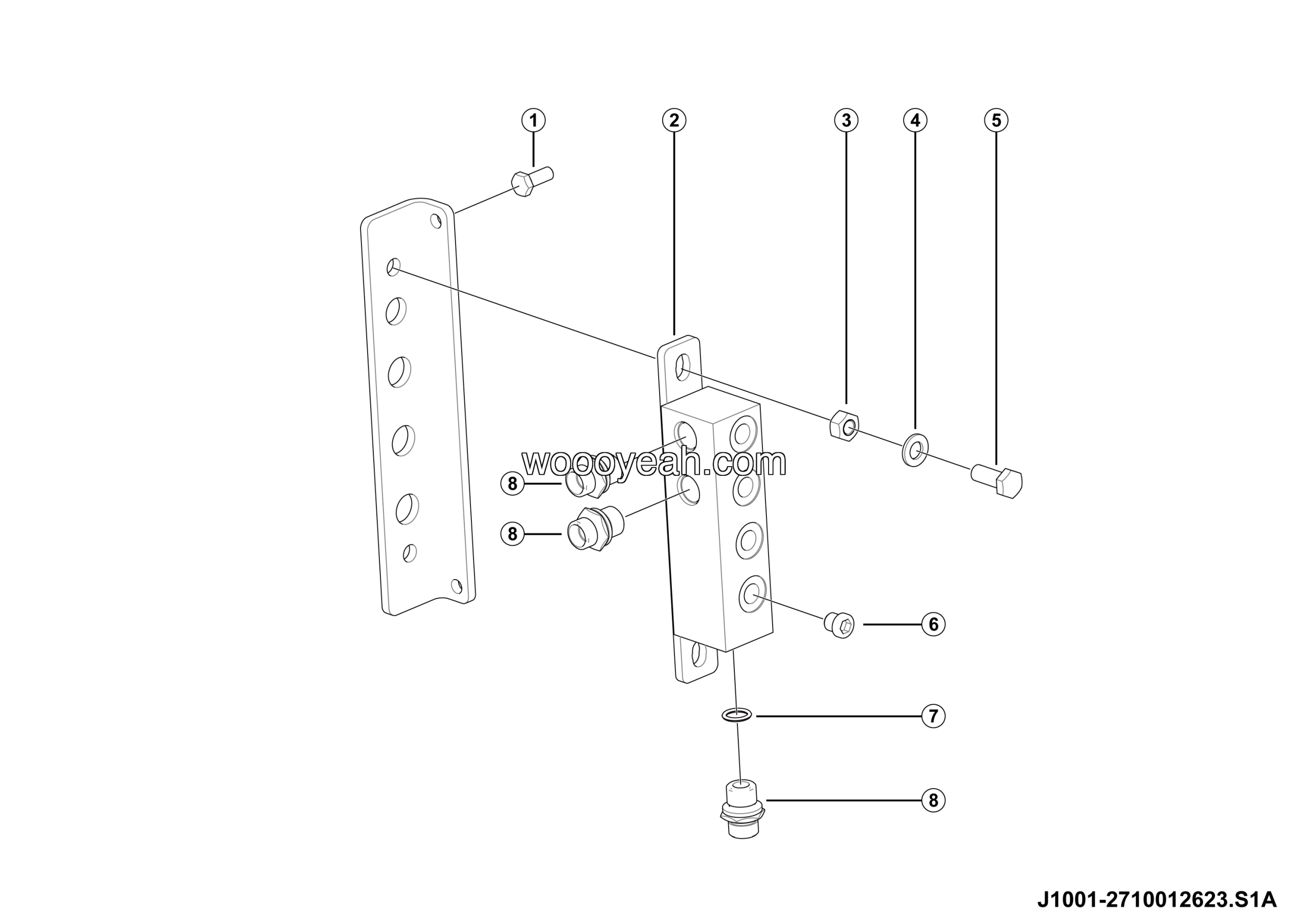 LGMG Off-Highway Dump Truck 2023 - FR hood sensor assy - J1001-2710012623.S1A
