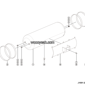LGMG Off-Highway Dump Truck 2023 - 80L Air reservoir assy - J1001-2710012760.S1A