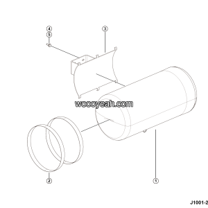 LGMG Off-Highway Dump Truck 2023 - 50L Air reservoir assy - J1001-2710012764.S1A