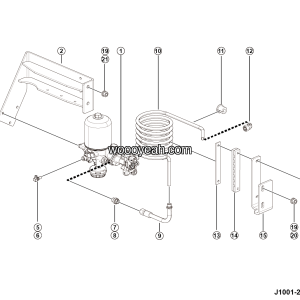 LGMG CMT106H 2025 - Dryer spiral pipe installation - J1001-2710012890.S1A