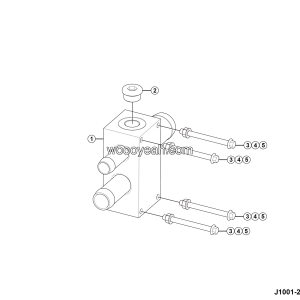 LGMG AT40 2025 - Oil suction block assy - J1001-2710013403.S1A