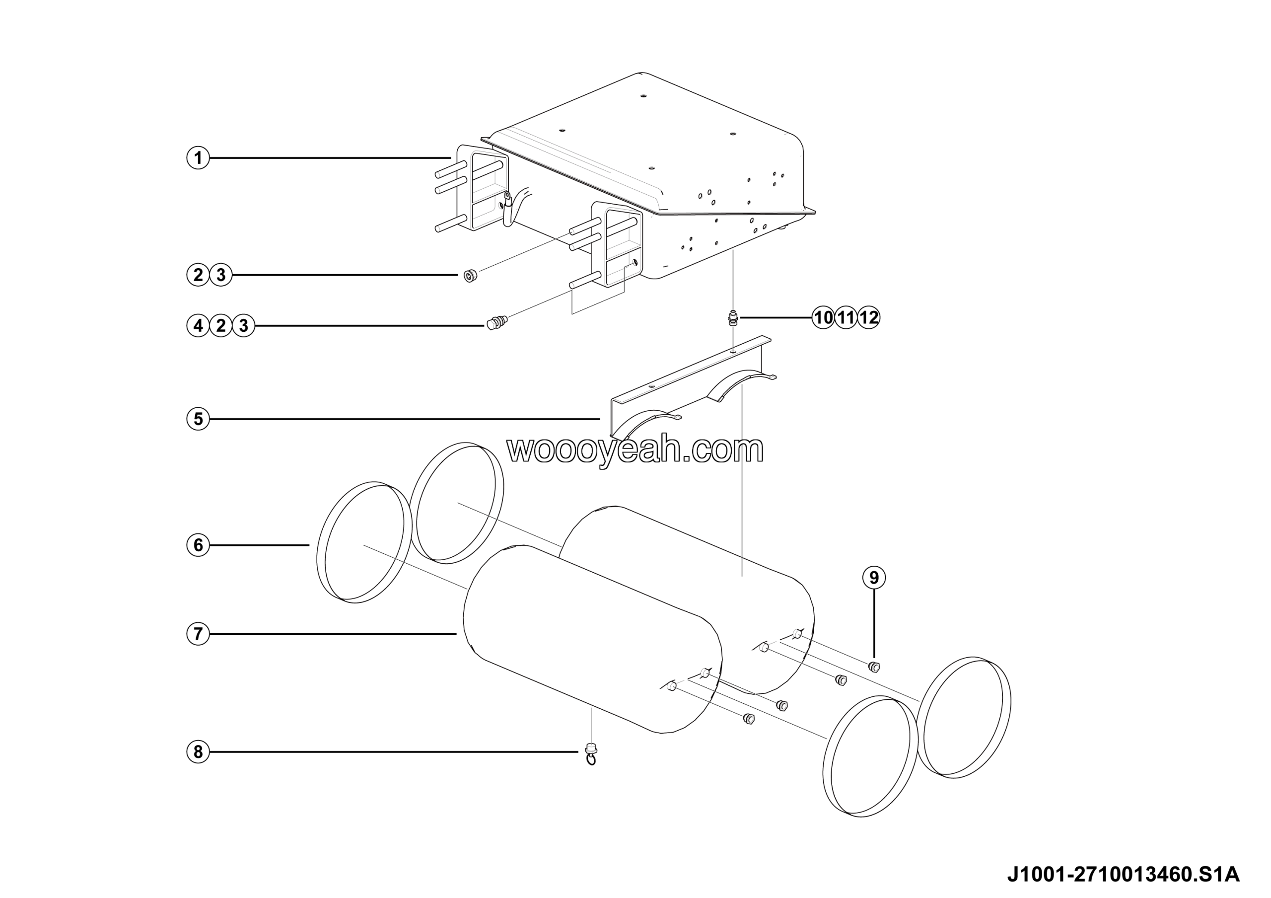 LGMG Off-Highway Dump Truck 2024 - Battery box installation - J1001-2710013460.S1A