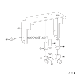 LGMG AT40 2025 - Bracket assy 01 - J1001-2710013933.S1A
