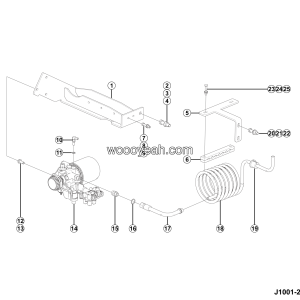 LGMG CMT106 2025 - Dryer & spiral pipe assy - J1001-2710014254.S1A