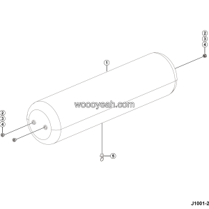 LGMG Mine Truck 2026 - 100l air reservoir assy - J1001-2710014763.S1A