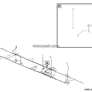 LGMG Mine Truck 2026 - Brake air hose (ng12/nw12-l15*850) - J1001-2710015034.S1A