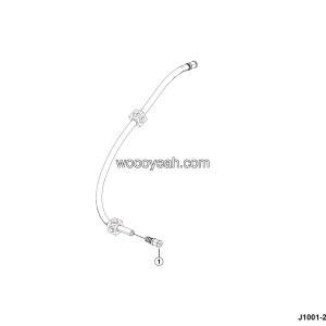 LGMG RTH100 2025 - Brake air hose (ng12/nw12*800) - J1001-2710015044.S1A