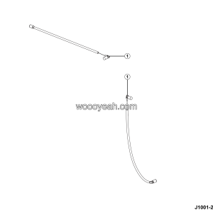 LGMG Mine Truck 2026 - Brake air hose (ng12/nw9*600) - J1001-2710015104.S1A