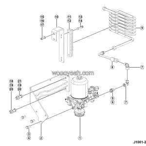 LGMG MT50 2025 - Dryer & spiral pipe assy - J1001-2710015527.S1A