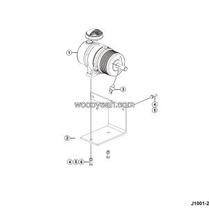 LGMG Mine Truck 2026 - Air filter & muffler assy - J1001-2710015832.S1B