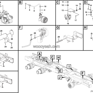 LGMG MT86H Mine Truck - Driving brake assy 2 - J1003-2710010878002