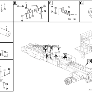 LGMG MT76 Mine Truck - Parking brake assembly - J1100-2711010220002