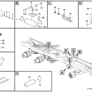 LGMG Off-Highway Dump Truck 2021 - Parking brake assy 2 - J1100-2711010307002-G1
