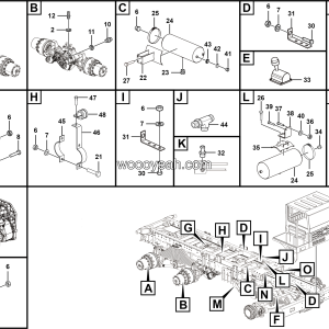 LGMG MT86H Mine Truck - Parking brake assy - J1100-2711010344