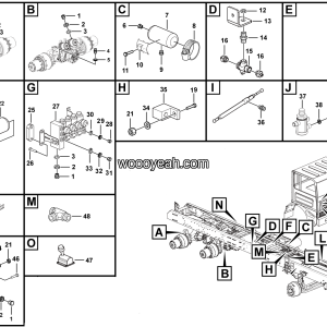 LGMG MT50 Mine Truck - Parking brake assy - J1100-2711010347