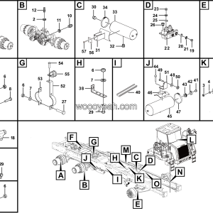 LGMG CMT96 Mine Truck - Parking brake assy - J1100-2711010408