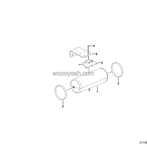 LGMG Off-Highway Dump Truck 2022 - Air reservoir assy（30L） - J1100-2711010554.S1A