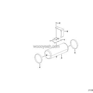LGMG Off-Highway Dump Truck 2022 - Air reservoir assy（30L） - J1100-2711010555.S1A