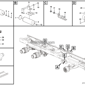 LGMG Mine Truck Mine Truck - Parking brake assy 2 - J1101-2711010263002