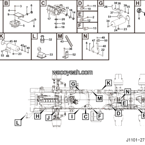 LGMG Off-Highway Dump Truck 2022 - Parking brake assy - J1101-2711010307.S1B