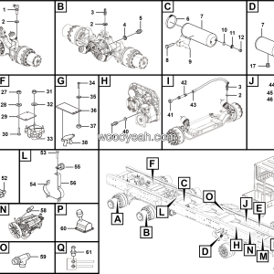 LGMG MT86H Mine Truck - Parking brake assy - J1101-2711010311