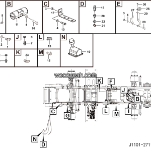 LGMG Off-Highway Dump Truck 2022 - Parking brake assy - J1101-2711010608.S1A