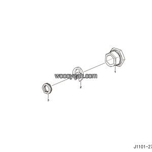 LGMG Off-Highway Dump Truck 2023 - ASM-NG8 Nut mount assy - J1101-2711010761.S1A