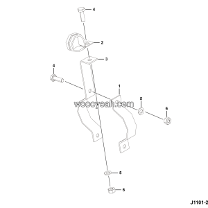 LGMG Off-Highway Dump Truck 2023 - ASM-Tracheal fixing bracket assy - J1101-2711010767.S1A