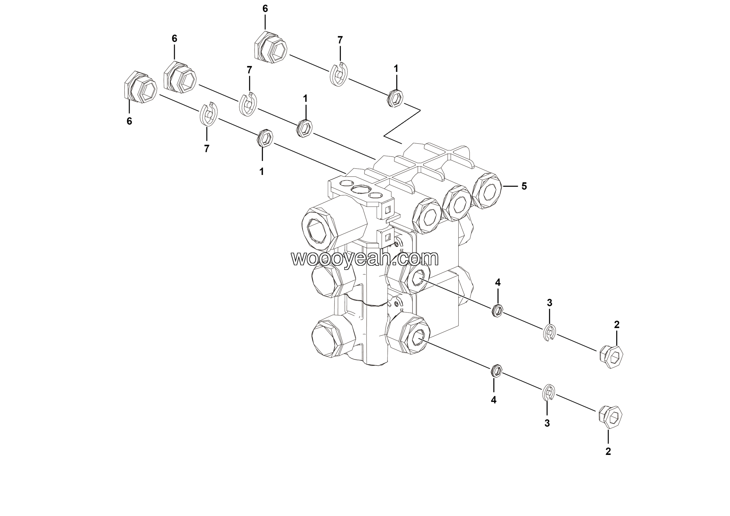 LGMG Off-Highway Dump Truck 2023 - ASM-Two solenoid valve assy - J1101-2711010825