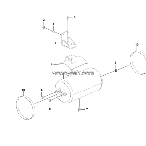 LGMG Off-Highway Dump Truck 2023 - ASM-Gas tube assy（30L,RH） - J1101-2711011294