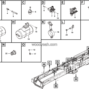 LGMG Off-Highway Dump Truck 2023 - PARKING BRAKE ASSEMBLY - J1101-2711011312.S1A