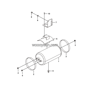 LGMG Off-Highway Dump Truck 2024 - Module installation assembly - J1101-2711011344.S1A