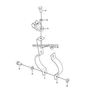 LGMG Off-Highway Dump Truck 2024 - ASM-Trachea fixing support assembly - J1101-2711011367.S1A