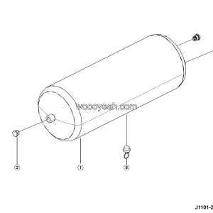 LGMG Off-Highway Dump Truck 2023 - Air reservoir assembly - J1101-2711011372.S1A