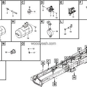 LGMG Off-Highway Dump Truck 2024 - Parking brake assembly - J1101-2711011380.S1A