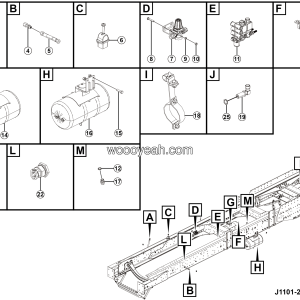 LGMG MT106H 2025 - Parking brake assembly - J1101-2711011380.S1C