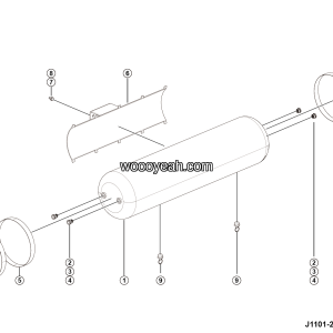 LGMG Off-Highway Dump Truck 2024 - 60L air reservoir installation - J1101-2711011484.S1A