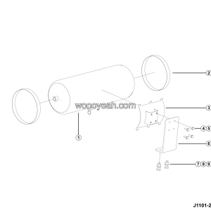 LGMG MTE106H 2025 - 30l air reservoir assy - J1101-2711011625.S1B