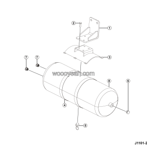 LGMG CMT66 2025 - 30l air reservoir assy - J1101-2711011723.S1A