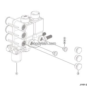 LGMG CMT96A 2025 - Double solenoid valve assy - J1101-2711011801.S1A