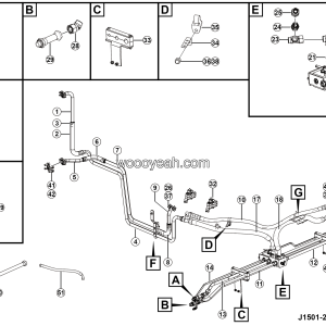 LGMG AT40 2025 - Front axle cooling assy - J1501-2715014269.S1E