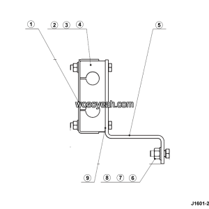 LGMG AT40 2025 - Bracket assy 03 - J1601-2716014028.S1A