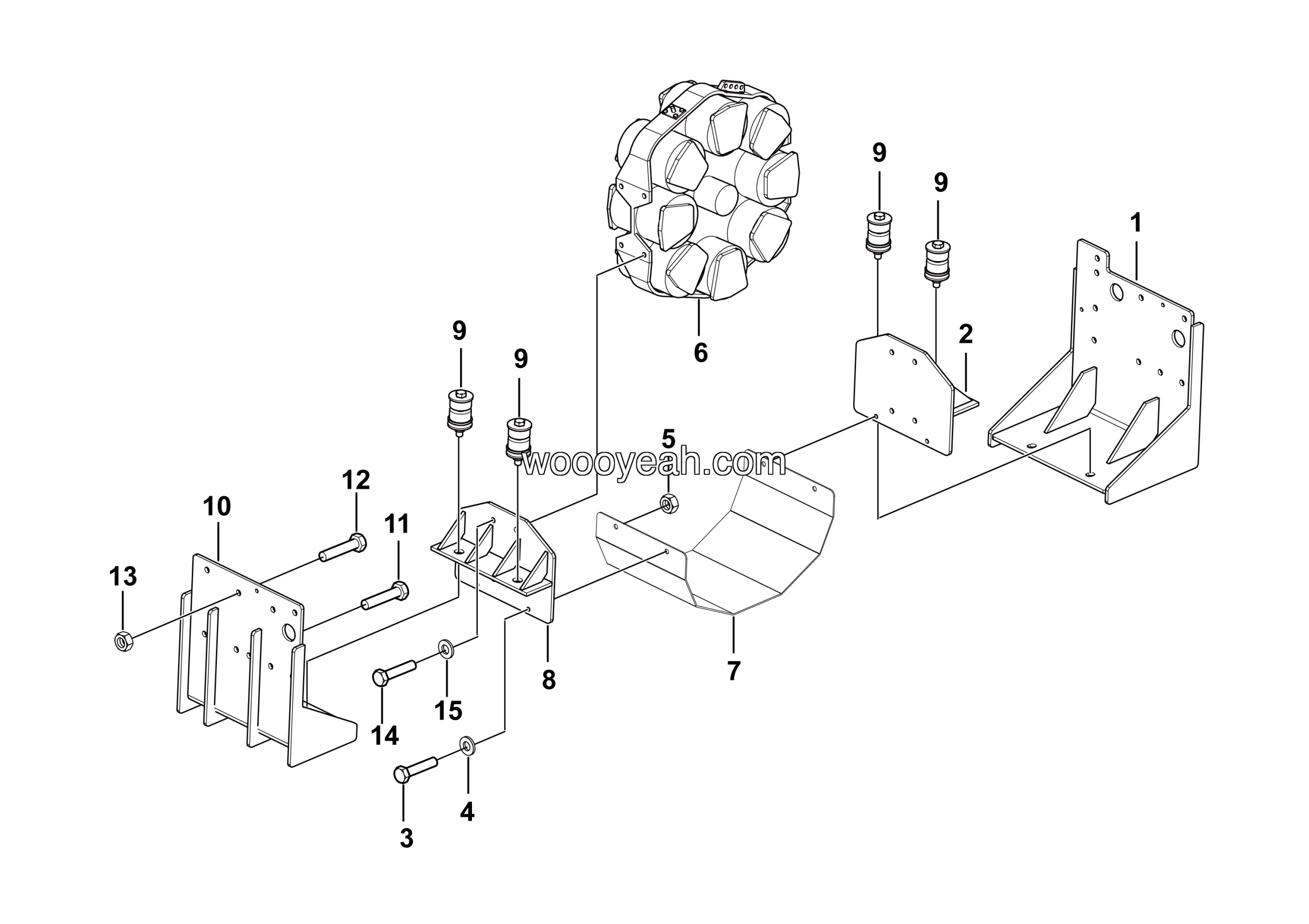 LGMG Off-Highway Dump Truck 2021 - Retarder mounting assy - J3700-2737010296-G1