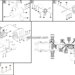 LGMG Off-Highway Dump Truck 2022 - Auxiliary gas assy - J4400-2744010085.S1B